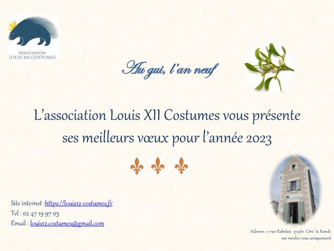 voeux 2023 Louis 12 costumes
